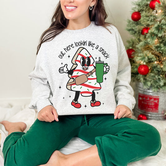 Out Here Lookin Like a Snack Crewneck Sweatshirt